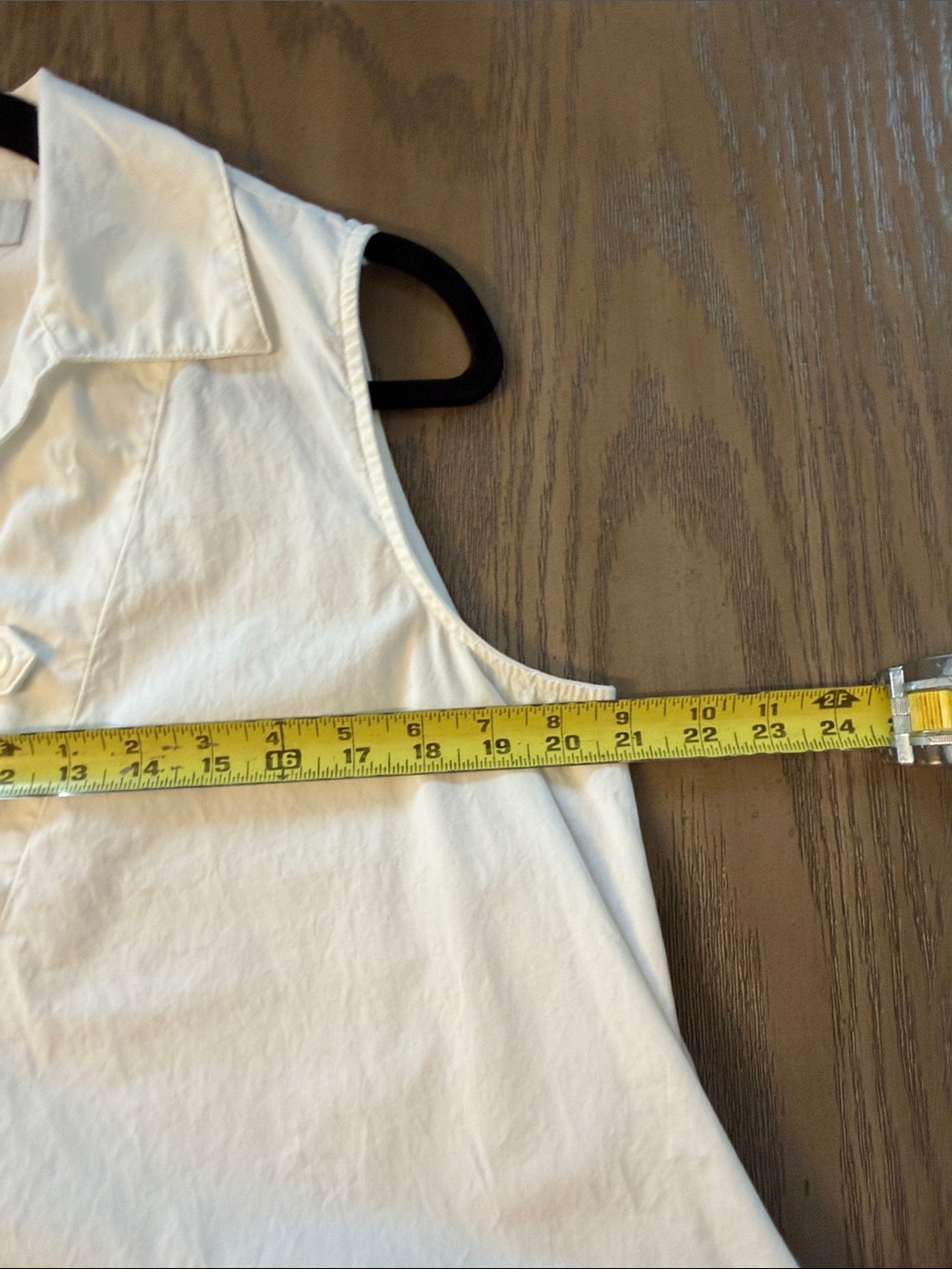 Banana Republic White Sleeveless Collared A-Line Dress - Picture 11 of 14